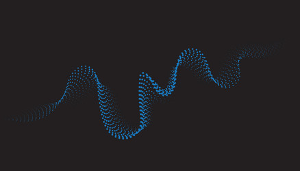 Isometric Particle Data Graph vector image
