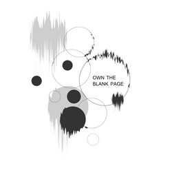 set of abstract modern graphic circle elements vector image