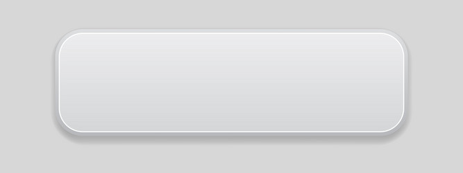 white rectangle button 3d web interface element vector image