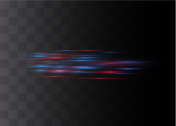 Red horizontal glare vector