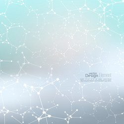 abstract background with dna molecule structure vector image