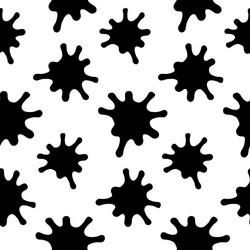 Splashes seamless pattern on a white background vector