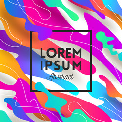 abstract background with multicolored shape vector image