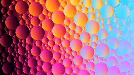 colorful oil droplets pattern macro view gradient vector image