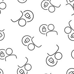 login icon in flat style people secure access vector image