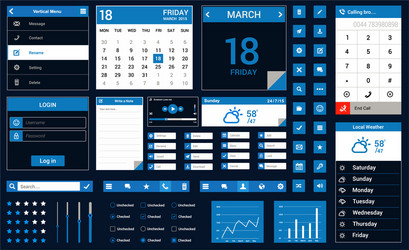 mobile app user interface design vector image