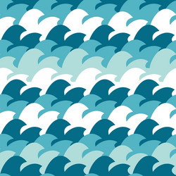 abstract simple wave seamless pattern background vector image