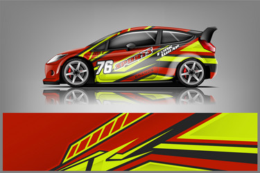 Racing Car Decal Stripes Vector Image