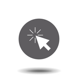 cursor click icon symbol vector image