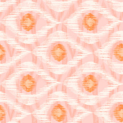 Retro ikat blue pattern Royalty Free Vector Image
