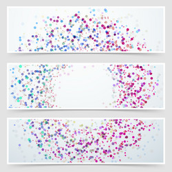 bright rainbow colorful splatter dot header vector