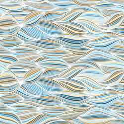 seamless pattern with horizontal wave threads vector image