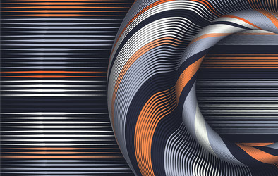 abstract colorful string lines background vector image