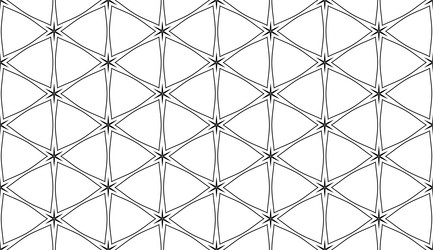 Geometric Hexagon & Triangle Pattern vector image