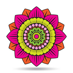 Lotus flower elements oriental ornament graphic vector