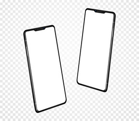 Smartphone with blank screen realistic cell phone vector