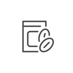 seeds line icon vector image
