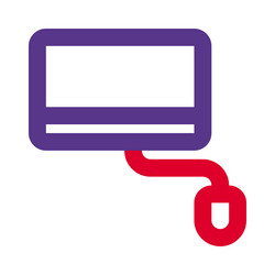 computer setup for various digital tasks vector image