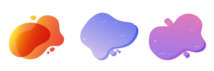 fluid shape element design background vector image