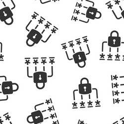 login icon in flat style password access on white vector image
