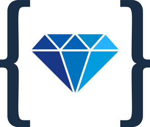 Beauty diamond logo icon design Royalty Free Vector Image