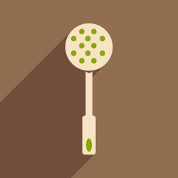 flat with shadow icon and mobile application vector image