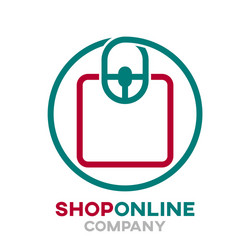 Online store logo vector