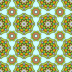seamless pattern from abstract elements vector image