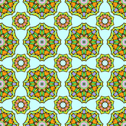 Seamless pattern from abstract elements vector