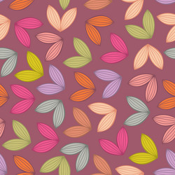 seamless background pattern with leaf vector image