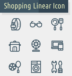 Shoping line icon2 vector