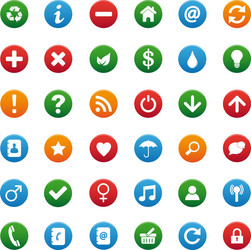 Bubble rounded social media icon Royalty Free Vector Image