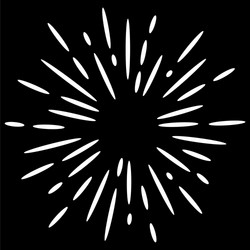 Doodle design element starburst firework vector