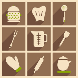 flat with shadow concept and mobile application vector image