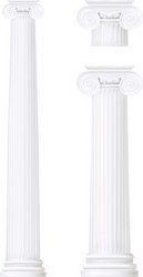 Ionic Columns - Classical Architecture vector image