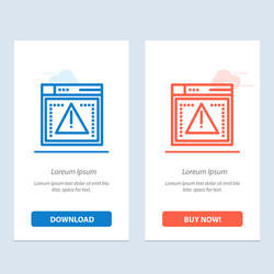 computing coding error blue and red download vector image