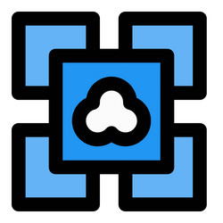 software that performs functionalities application vector image
