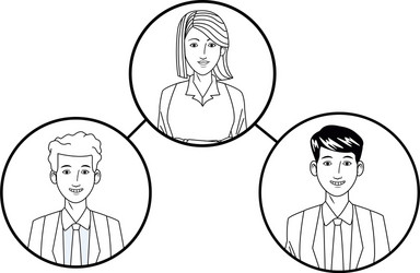 Group business people avatar profile picture Vector Image