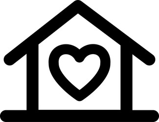 Pet Hotel Icon - Animal Care vector image