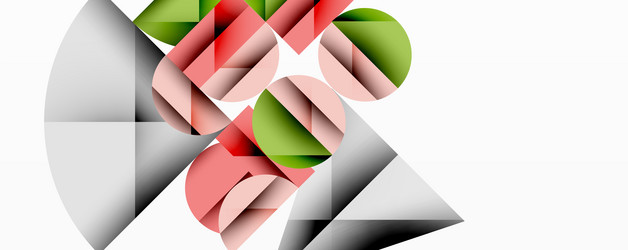 abstract geometric shapes overlap creating vector image