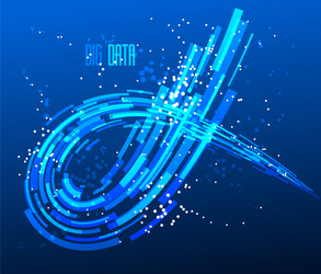 future technology and science abstract background vector image