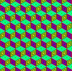 multi-color cubes pattern seamless background vector image
