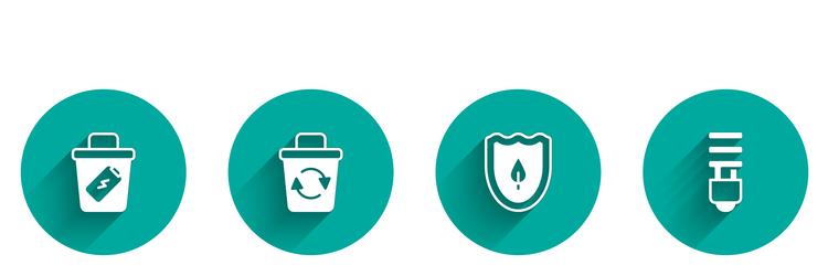 Set identification badge money with shield Vector Image