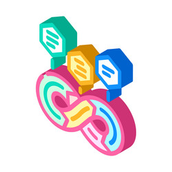 devops software isometric icon vector