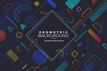 Dynamic Geometric Background Vector Image