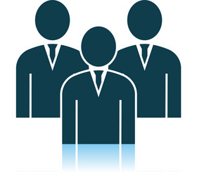 Corporate team icon vector