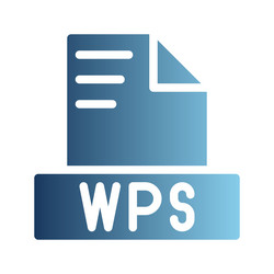 wps document file text icons with gradients vector image