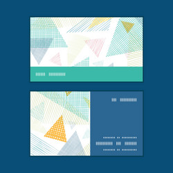abstract fabric triangles horizontal stripe frame vector image