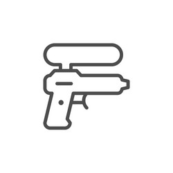 Water gun shot modern plastic toy weapon with wet Vector Image