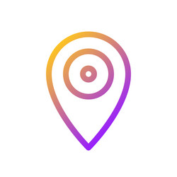 location mark pixel perfect gradient linear ui vector image